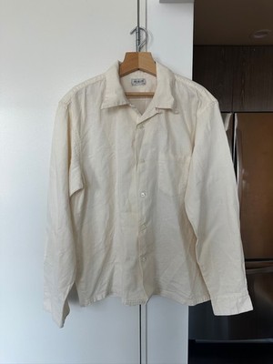 Joe McCoy Sports Wear Panama Shirt XL Beige Excellent Condition