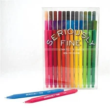 Seriously Fine Felt Tip Markers - Set of 36: 130-037