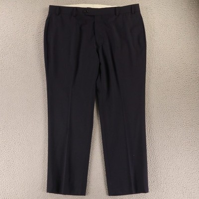 Brooks Brothers Pants Mens 36x26 Blue Wool Blend Hopsack Regent Fit Slacks