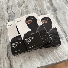Nike Pro Therma-FIT Hood Balaclava Black One Size Thermal Polyester