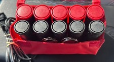 Remington H-1015 Hot Rollers Curlers Travel Set 10 Red Black Compact TESTED HOT