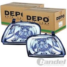 2x DEPO H4 SCHEINWERFER SATZ passend für MITSUBISHI L200 LINKS+RECHTS
