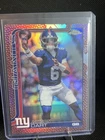 2025 Topps Chrome Jaxson Dart Rookie RC Football Leather Refractor #306 Giants