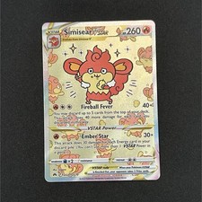 Pokémon Simisear VSTAR Crown Zenith Galarian Gallery Holo GG37/GG70 on eBay