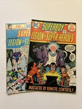LOT of 2 SUPERBOY THE LEGION OF SUPER-HEROES 203 212 DC Comic Books 1974-1975