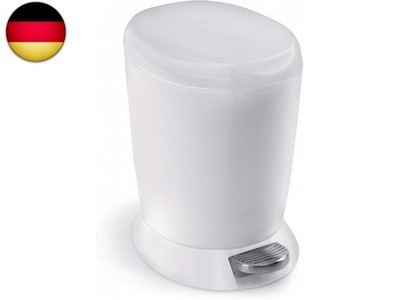 simplehuman CW1318 6 Liter, runder Treteimer, kleiner Mülleimer Bad Badezimmer 