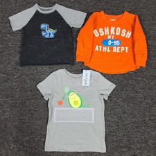 Boys Clothing Lot 2T Oshkosh Cat Jack  Garanimals Three Piece Shirt Set