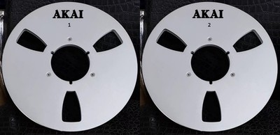One Pair 10.5'' silver AKAI Tape reel High Quality Aluminum Take Up Reel
