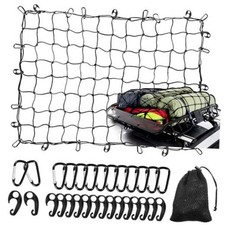 3' x 4' Cargo Net Stretches to 6' x 8', Heavy Duty Cargo Netting for Pickup