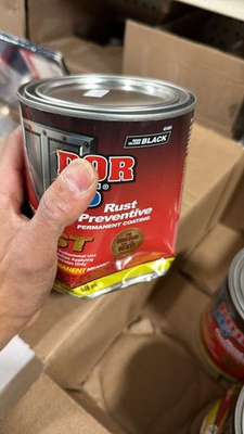 #ad POR 15 45404 Semi Gloss Black Rust Preventive Paint 1 Quart New Damaged Can $35.99
