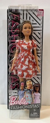 Barbie Fashionistas #97 Puppe Petite Meow Mix Kitty Kleid Neu Karton beschädigt