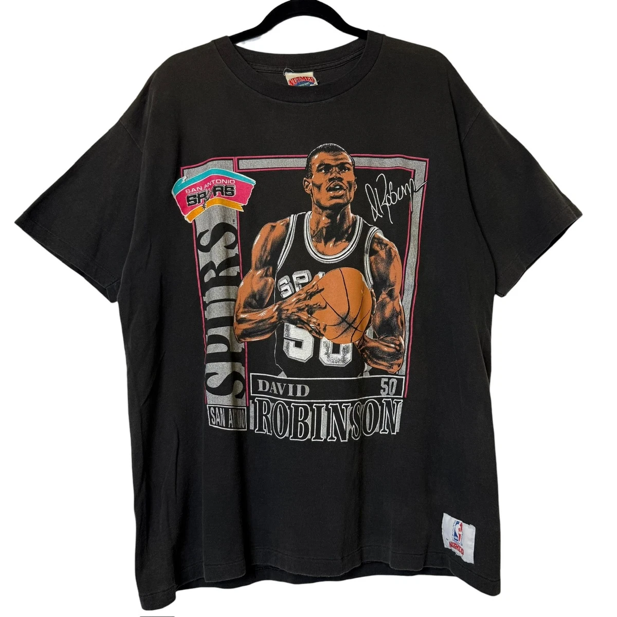 Vintage Nutmeg David Robinson San Antonio Spurs T-Shirt Sz XL 90s