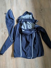 Mamalila softshell baby wearing / maternity coat, size small, navy