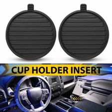 2x Center Console Cup Holder Insert Fit For Ford F150 Expedition JL3Z-1513562-AA