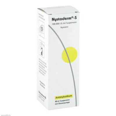 Nystaderm-S Suspension mit Dosierpumpe · 48 ml · PZN 03936742