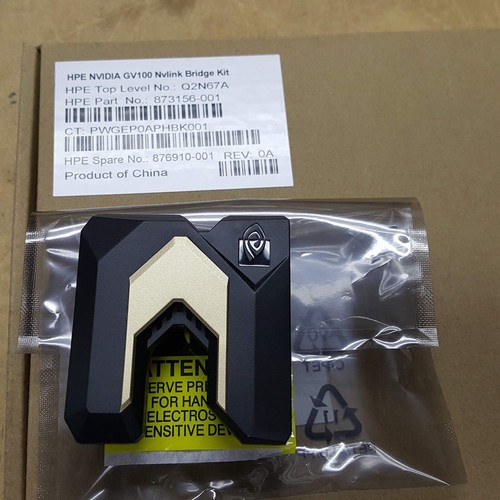 HPE NVIDIA Gv100 Nvlink Bridge Kit Q2n67a 873156-001 P3625 New