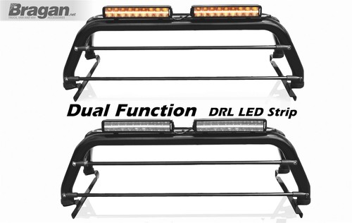 Roll Bar + LED + Brake Light + Light Bar For Nissan Navara D40 2005 - 2016 BLACK - Picture 3 of 12
