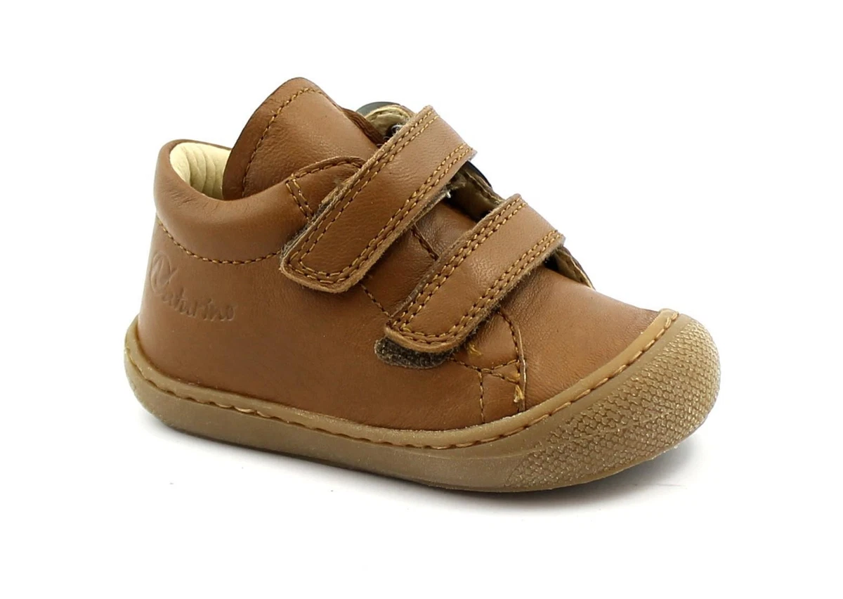 Naturino Scarpe Primi Passi in Pelle, Rosso-Marrone 24