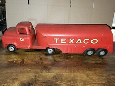 Vintage Buddy L Pressed Steel Texaco Fuel Tanker Truck 24".