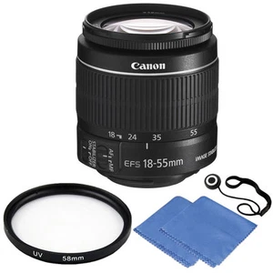 Canon EF-S 18-55mm f/3.5-5.6 IS II Lentille + 58mm UV Kit d'accessoires pour Canon T5, T6