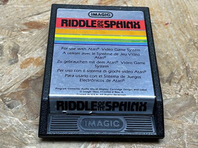 Atari Spiel Video Game ++ Riddle of the Sphinx + Imagic
