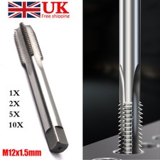 M12x1.5mm HSS Metric Right Hand Tap Drill Bits Fine Thread Taps Drilling Tool UK