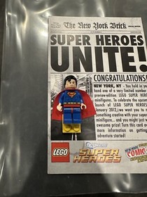 RARE LEGO SUPERMAN MINIFIGURE 2011 NYCC SDCC PROMO EXCLUSIVE TOYFAIR