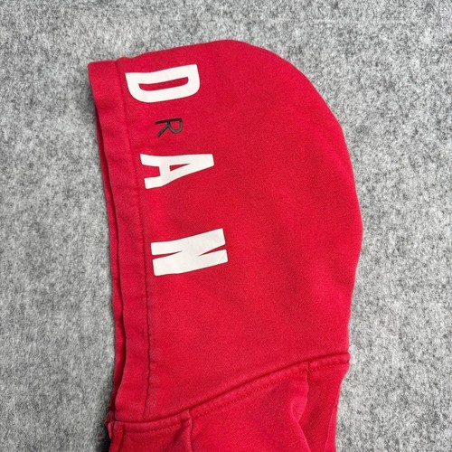 Air Jordan Kids Red Black Speckled Full Zip Hoodie Sweatshirt Athletic Jacket - Picture 7 of 8