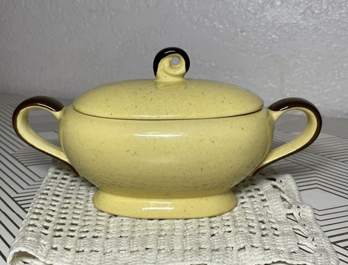 Bikini-Sunshine Yellow by HARMONY HOUSE CHINA SUGAR BOWL w/LID - Picture 3 of 9
