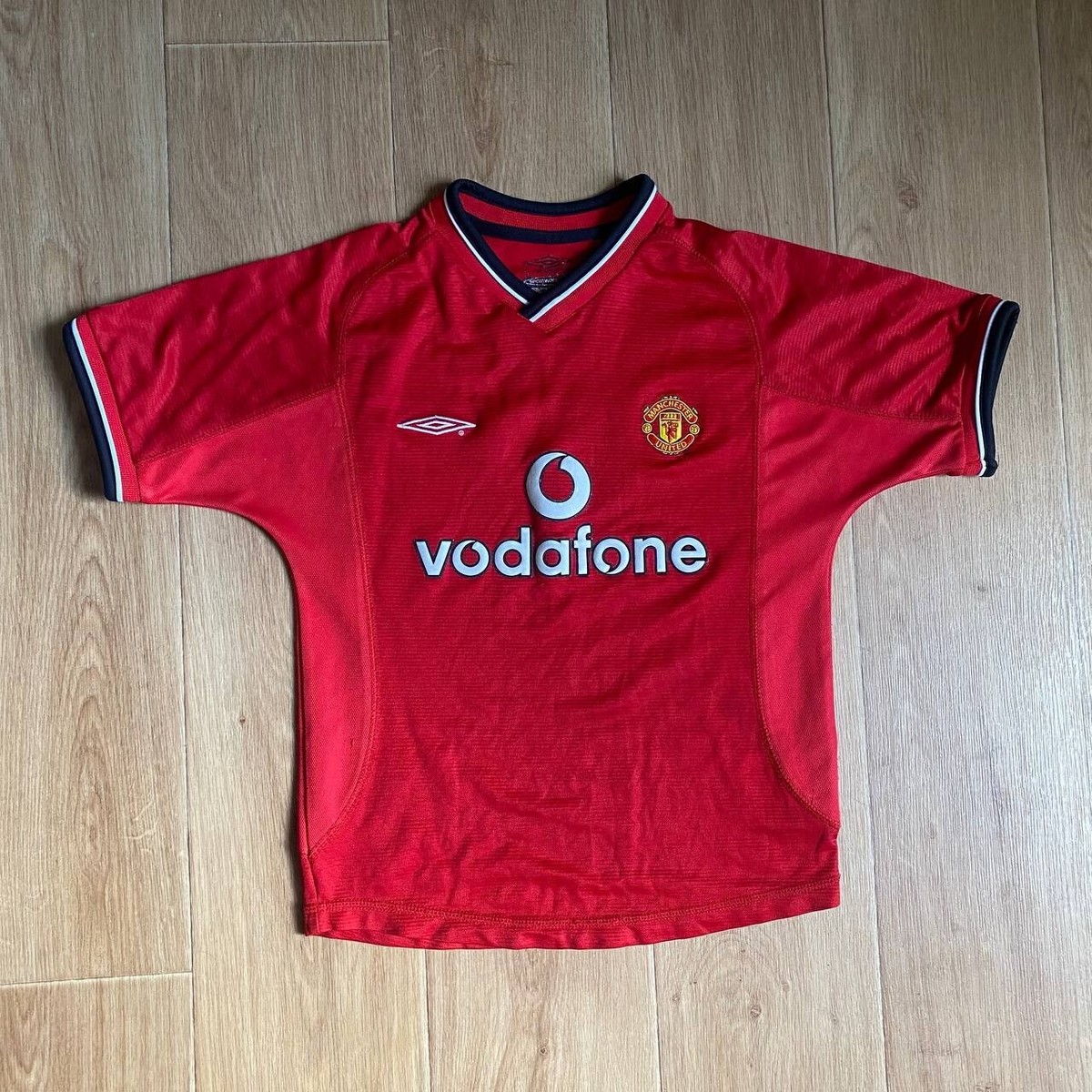 Maillot Domicile Manchester United 2000-2002 Beckham #7 Taille XL Garçons - Occasion