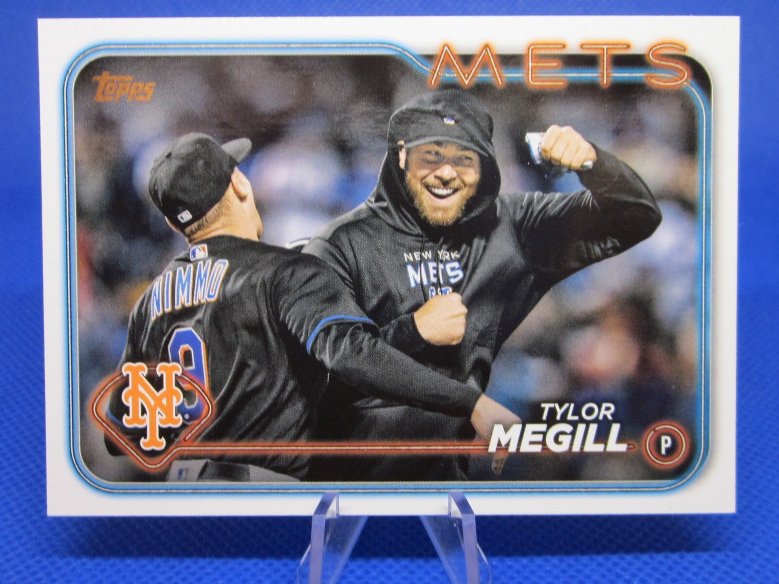 2024 TOPPS SERIES 2 #368 TYLOR MEGILL SSP GOLDEN MIRROR VARIATION NEW YORK METS
