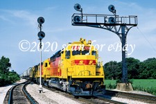 SPSF Santa Fe "Kodachrome Scheme" SD45-2 Cantilever Signal LARGE Postcard - MINT