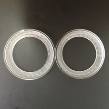 2 Pcs 2.5 inch Acrylic Transparent Speaker Ring Speaker Mounting Spacer Ring