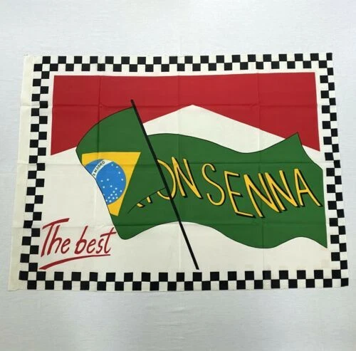 Ayrton Senna Formula 1 Racing Fan Flags