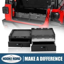 Hooke Road Cargo Box & Fridge Slide Mount For 2015-2025 Jeep Wrangler JK JL 4Dr