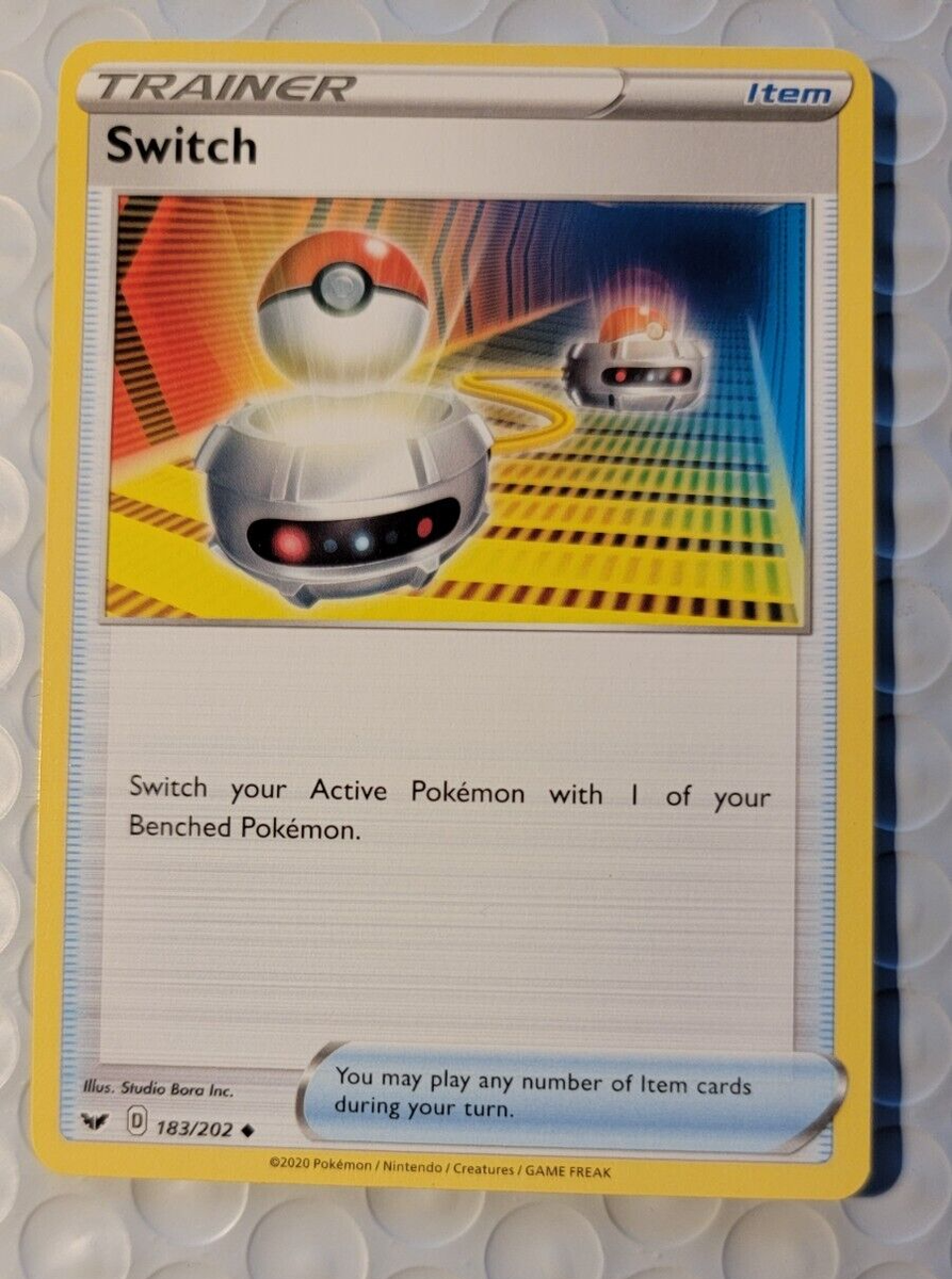 2020 Pokémon TCG Switch Trainer Card #183 LP Lightly Played