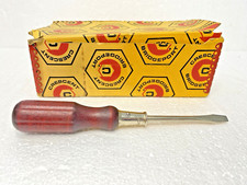 NOS Vintage Bridgeport 3" Master Mechanic No 9 Wooden Handle Screwdriver NEW