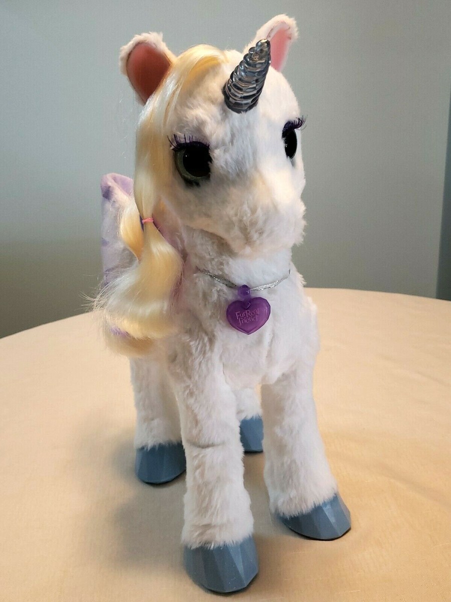 FurReal Friends StarLily My Magical Unicorn Interactive Plush Toy Light Up  Horn