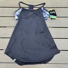 TYR Tankini Racerback Top Swim Active Verona Shea Black/white Women XS New
