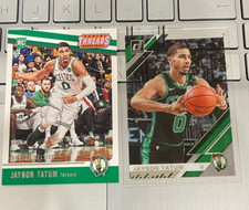 2017-18 Jayson Tatum Panini Threads Basketball Rookie Rc #78 & 2019 Clearly Lot
