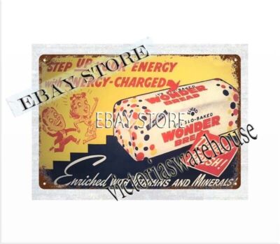Wonder Bread country store bakery kitchen metal tin sign bedroom styles