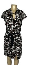 Maeve Anthropologie Dress Large Odilia Ginko Leaf Sunglasses Short Sleeve Dress