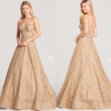 Mon Cheri Ellie Wilde corset prom dress