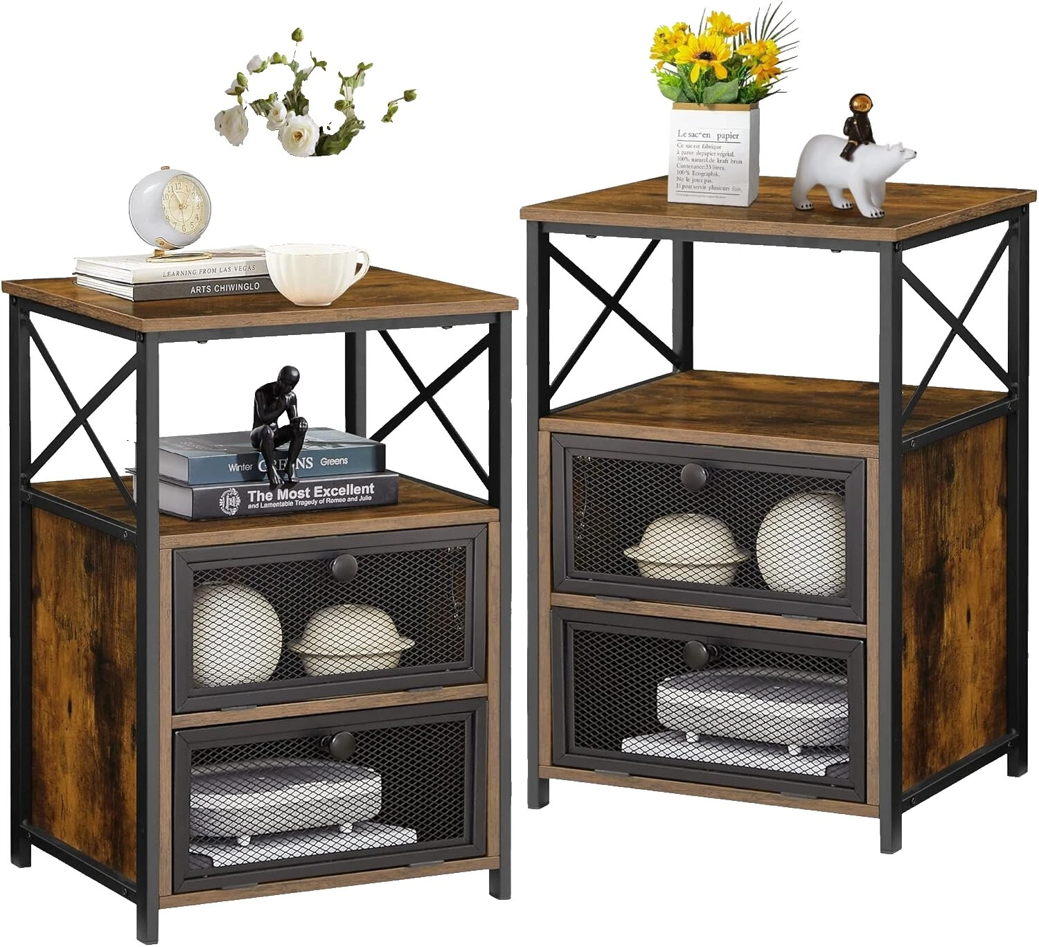 Metal Nightstand Nightstands