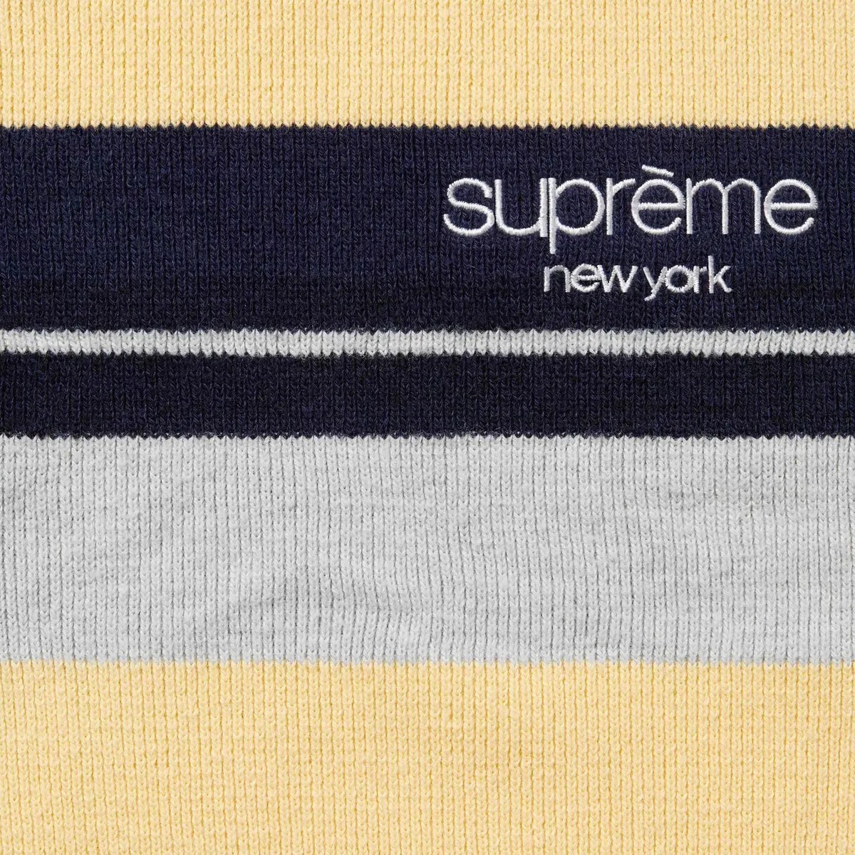 Supreme Stripe Zip L/S Polo Black Navy Pink 3colors FW24 | eBay Supreme Stripe Zip L/S Polo Black Navy Pink 3colors FW24 | eBay