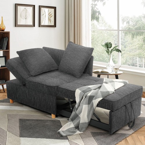 Folding Sofa Bed Chair Sleeper Sofa Ottoman Chaise Lounge w/Adjustable Backrest^ - Picture 25 of 159