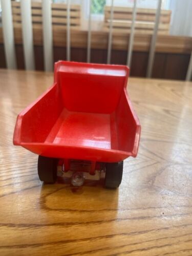 VINTAGE HUBLEY USA FORD COE CABINA GIALLA E SCARICO PLASTICA ROSSO HUBLEY 1490 - Foto 5 di 8