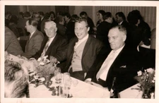 Postcard Real Photo RPPC Men Sitting At Table In Formal Dinner