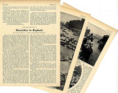 Riverleben in England 1905 * Maidenhead - Hampton Court * Historische Memorabile