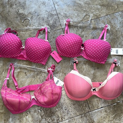 set of 4 bras 32D Betser Johnson intimates